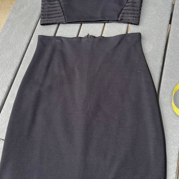 LuLu’s 2 piece cami top & skirt. Black size M - Picture 3 of 12
